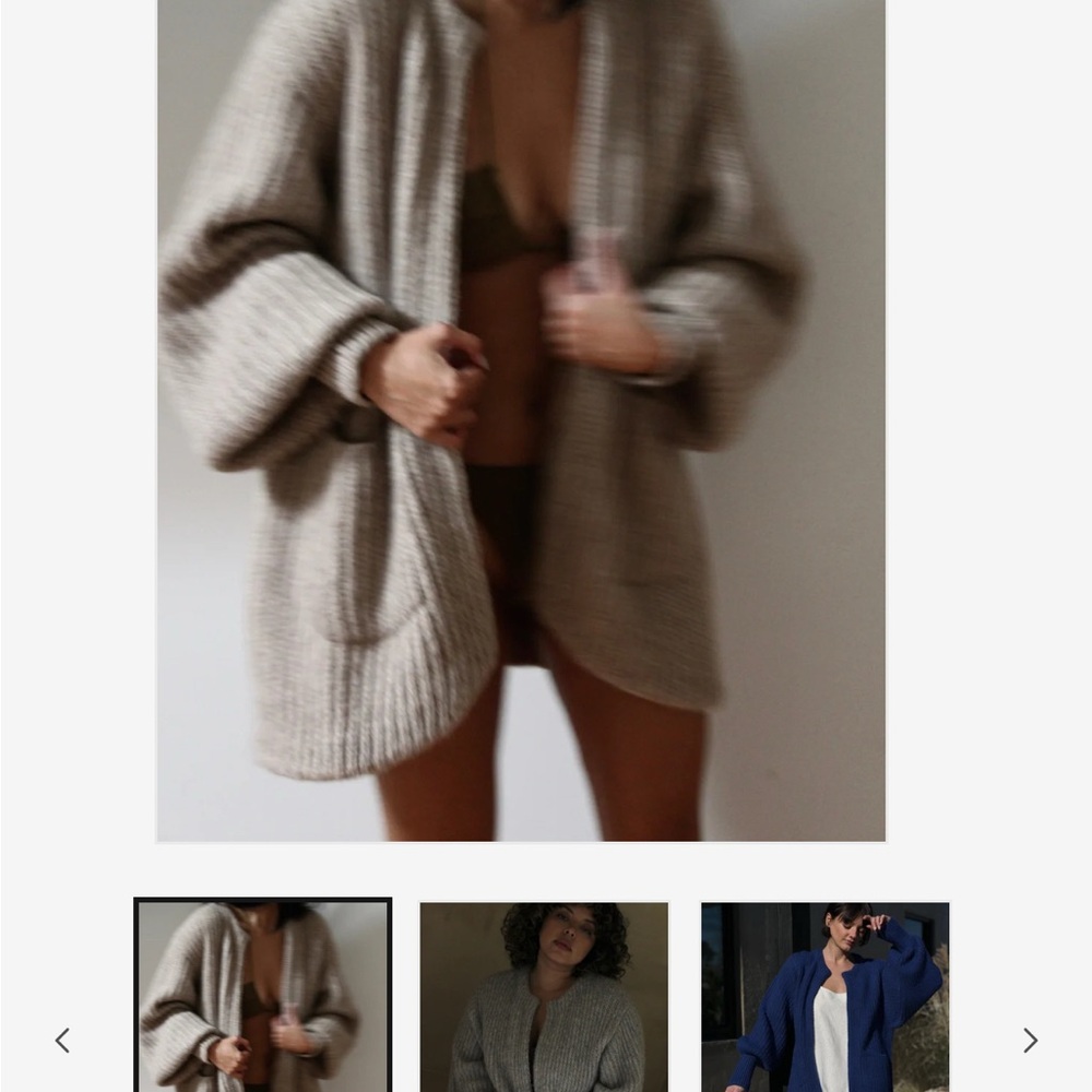 NA NIN DYLAN KNITTED ALPACA COAT
